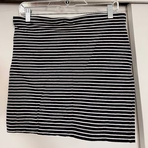 H&M Striped Mini Skirt